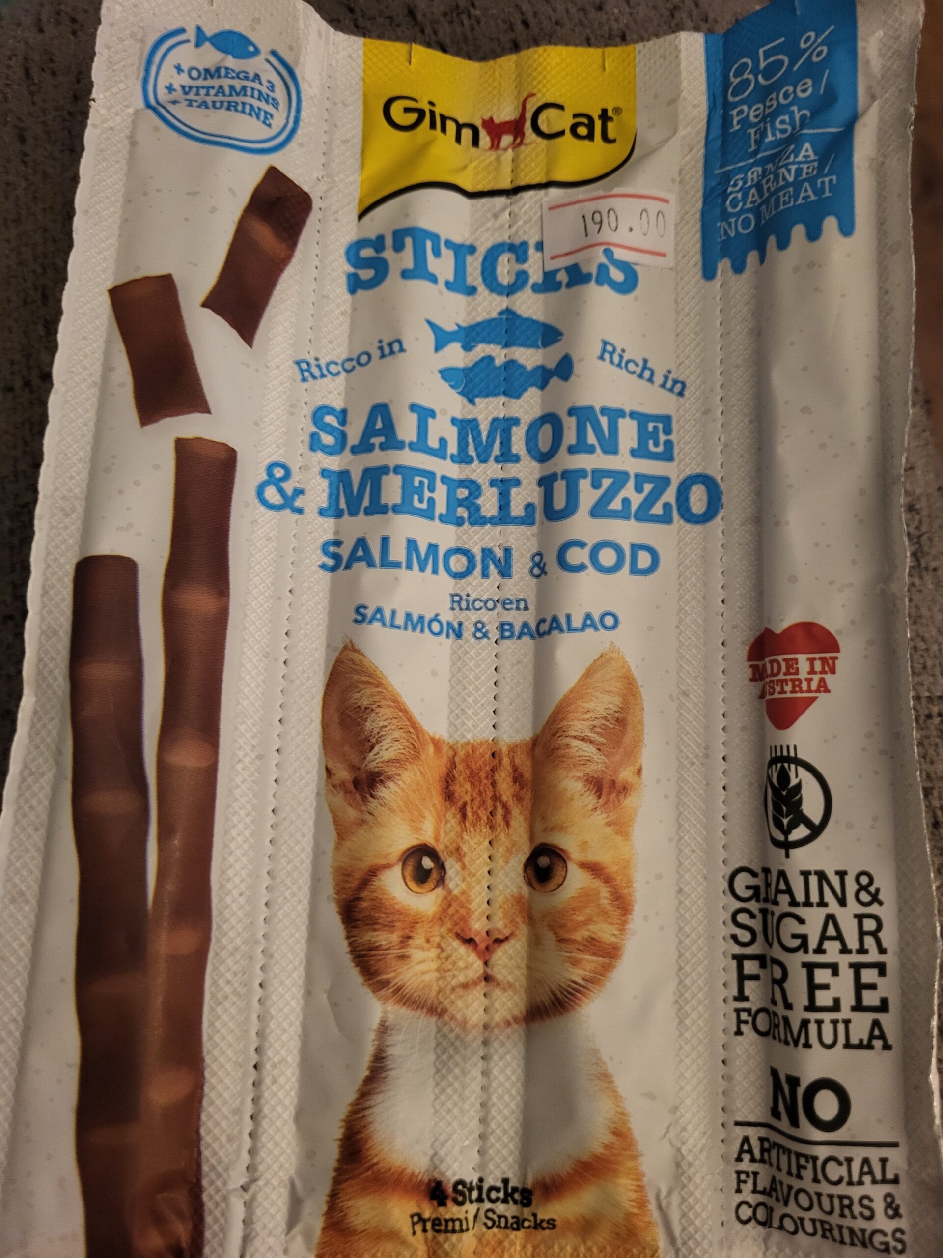 GimCat Losos Bakalar 20gr za mace kobasice
