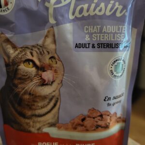Plaisir govedina za sterilisane mačke 100gr