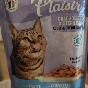 Plaisir sos za sterilisane mačke pastrmka i škampi 100gr