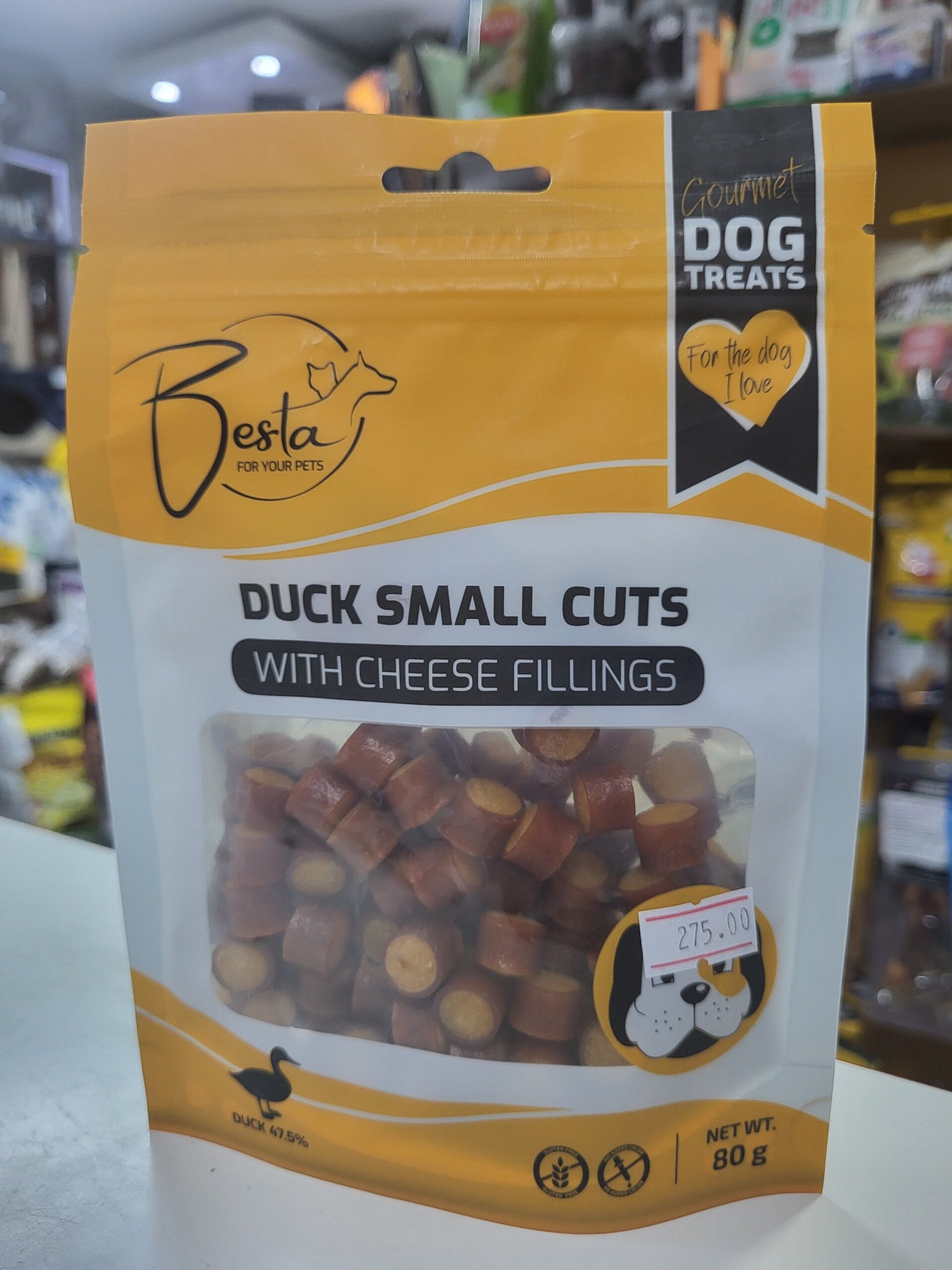 Besta Duck 🦆small cuts 80g 🦆 i sir - poslastice za pse