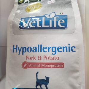 VetLife hypoallergenic pork and potato 1,5kg Mačke